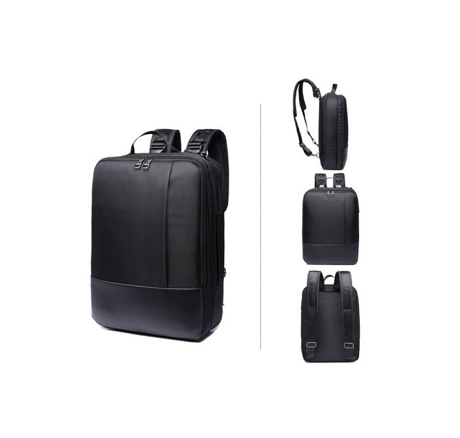 3 In 1 Convertible Laptop Backpack Briefcase Messenger Black 15.6 Inch Ayetech